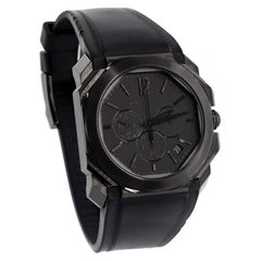 Bvlgari Octo Chronograph Automatic Watch PVD Stainless Steel and Rubber