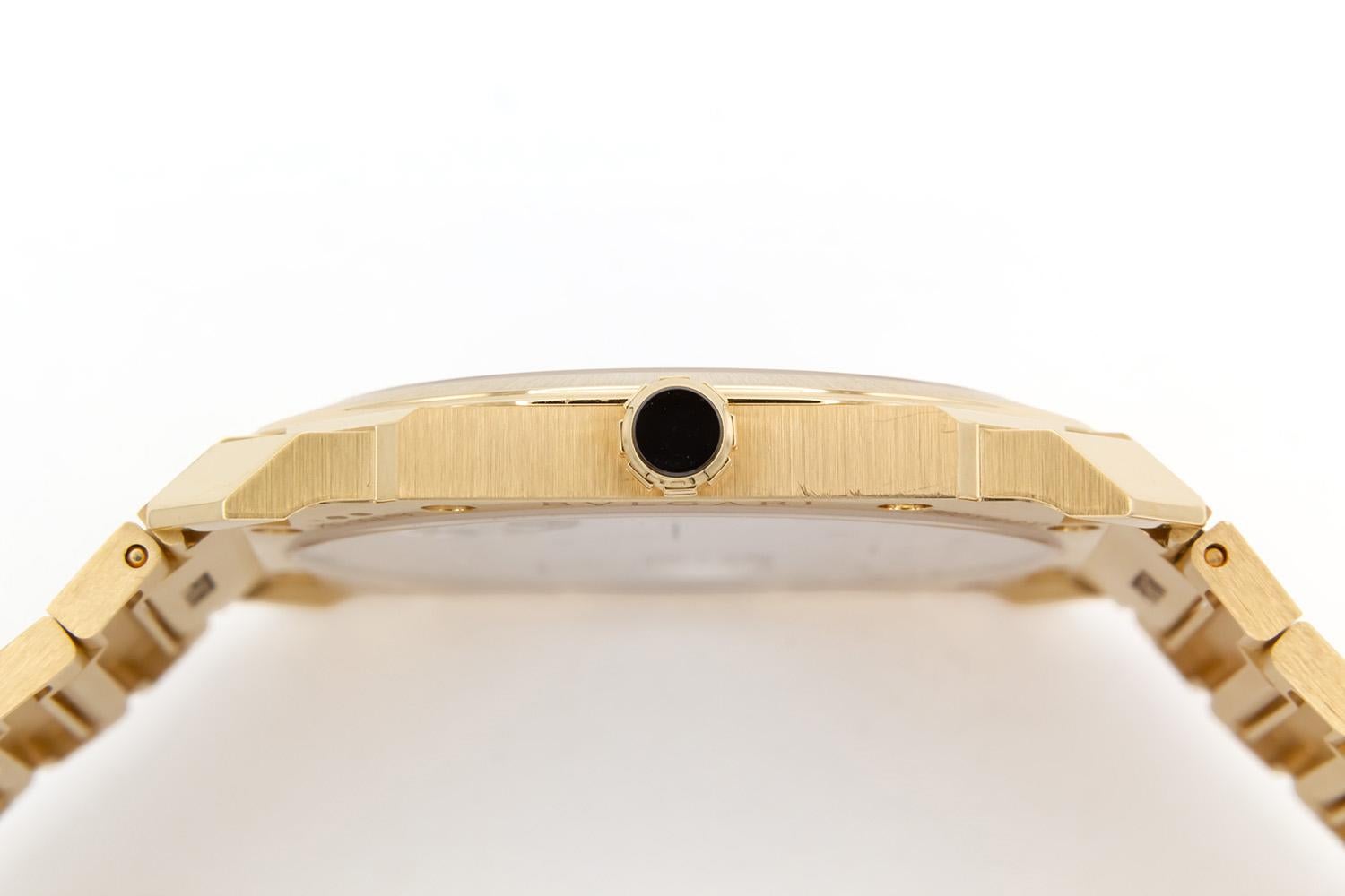 Bvlgari Octo Finissimo 103812 Or jaune 18k Cadran bleu Montre automatique 40mm BNP en vente 2