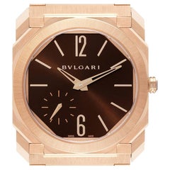 Bvlgari Octo Finissimo Rose Gold Ultra Thin Mens Watch 102912 Box Papers