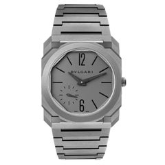 Bvlgari Octo Finissimo Titanium Ultra Thin Mens Watch 102713 Box Papers