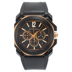 Bvlgari Octo L’Originale 41MM bgop41sgch Chronograph 18K Rose Gold Steel Watch
