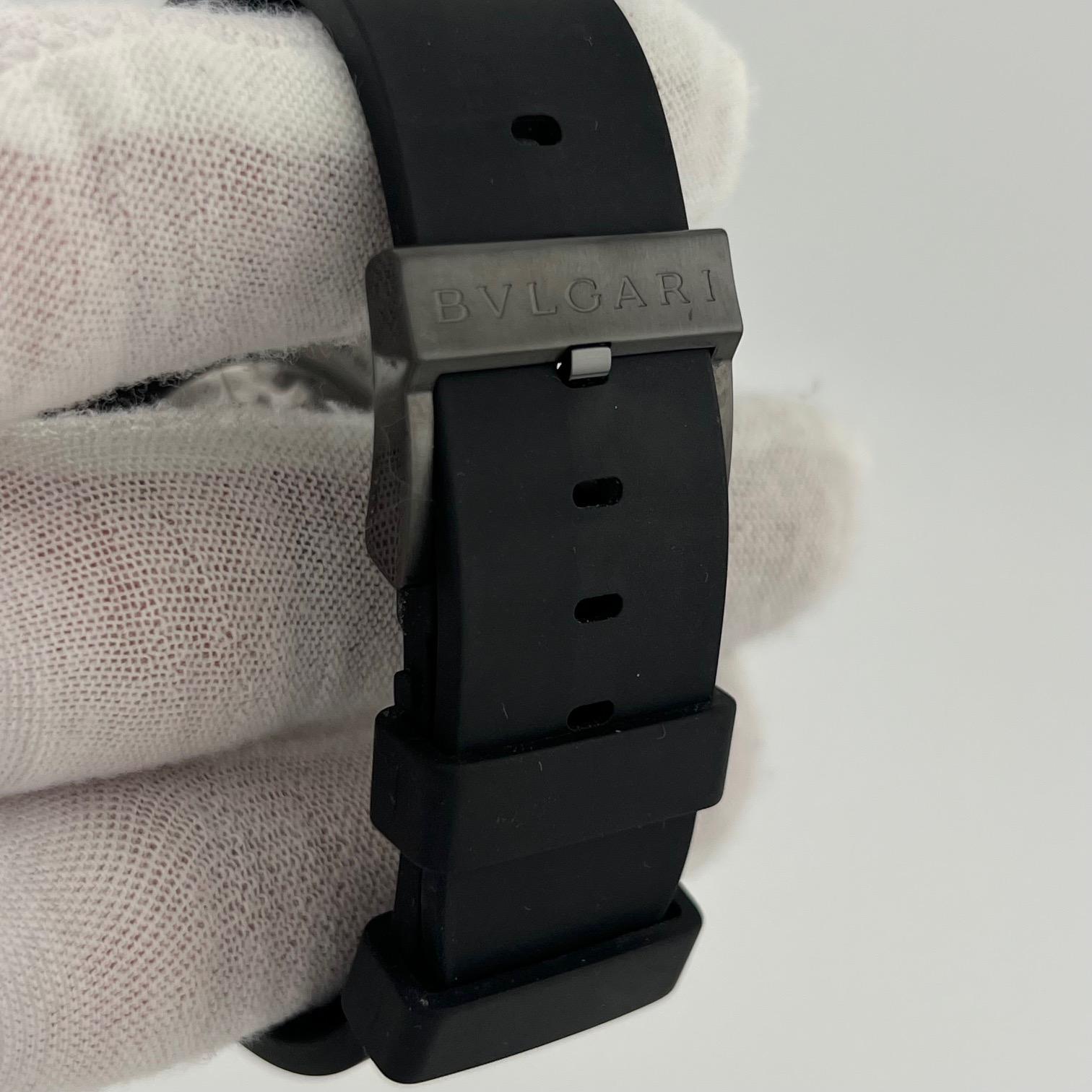 BVLGARI Octo Ultra Nero BGOP41SG 41mm Oro Rosa 18k Acciaio DLC Nero in vendita 1