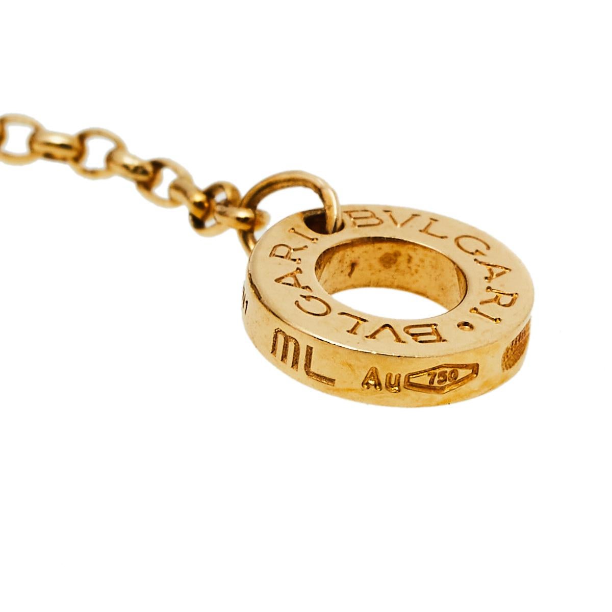 Bvlgari Onyx 18K Yellow Gold Bracelet In Good Condition In Dubai, Al Qouz 2