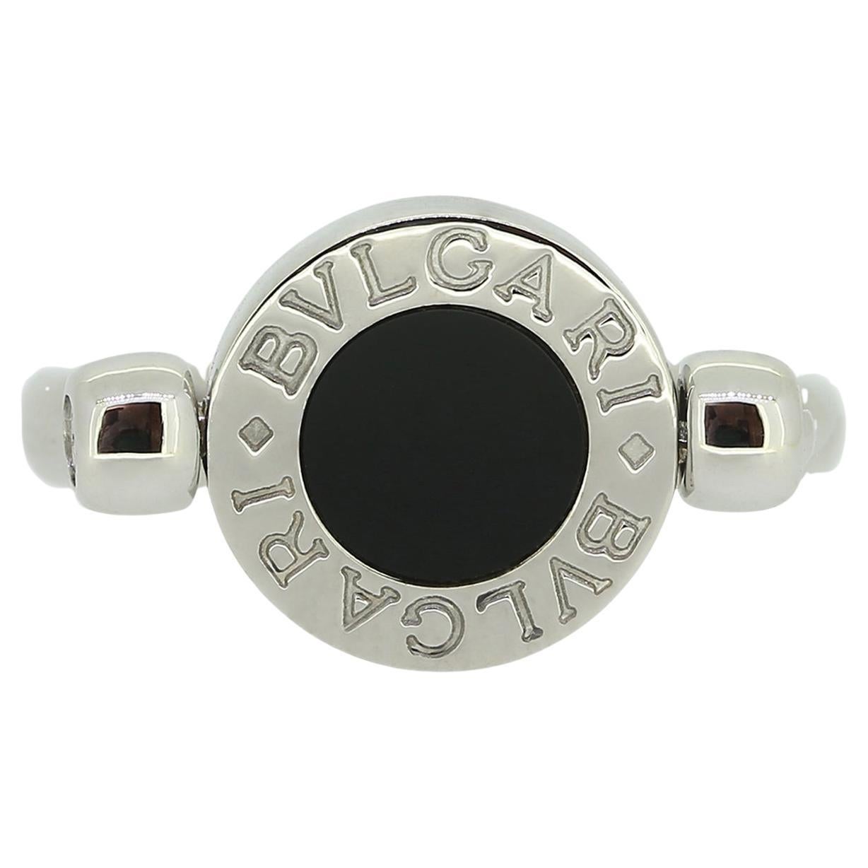 Bvlgari Onyx and Diamond Ring