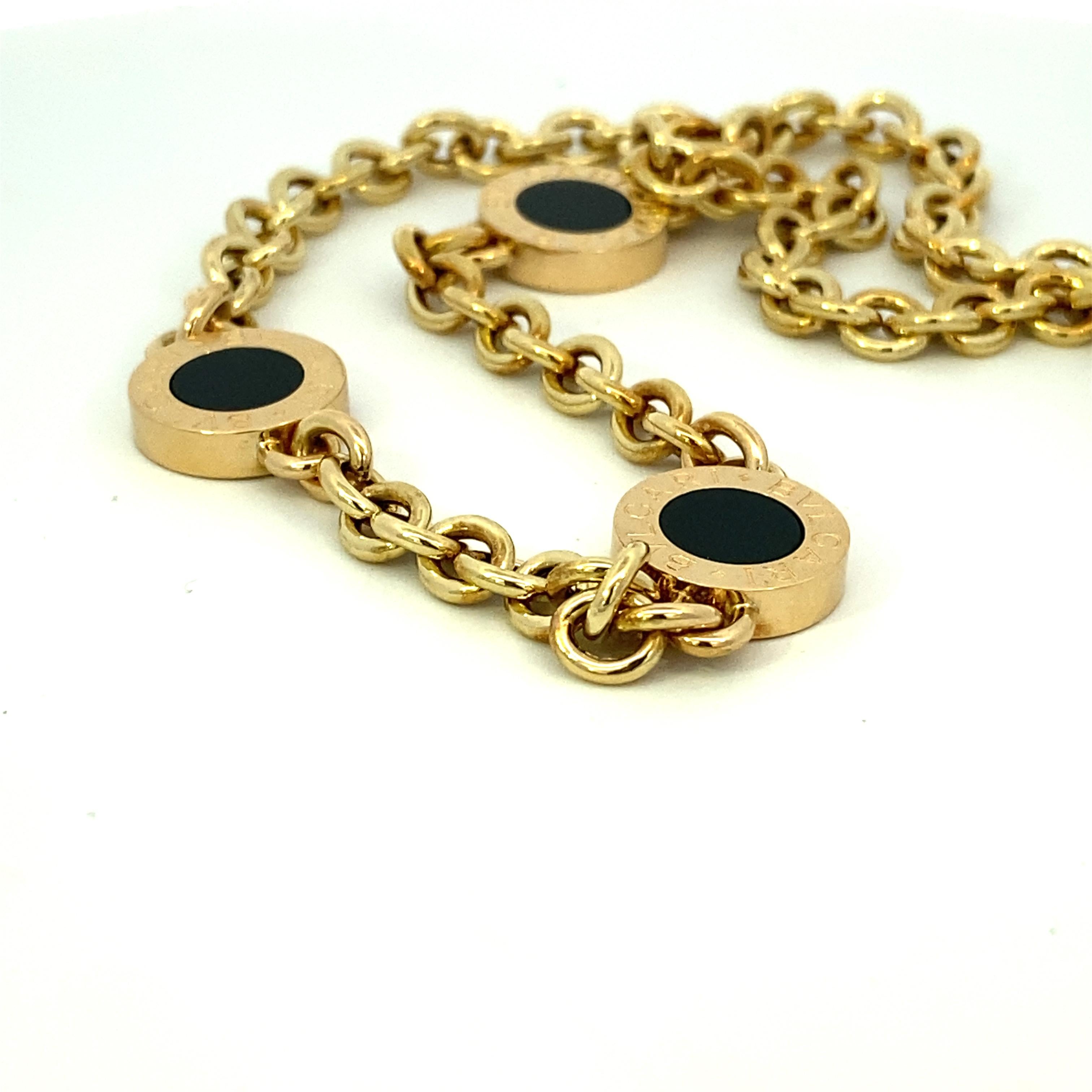 bvlgari necklace black onyx