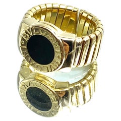 Bvlgari Onyx "Tubogas" Link Ring