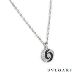 Bvlgari Optical Illusion Diamond & Onyx Spinning Pendant