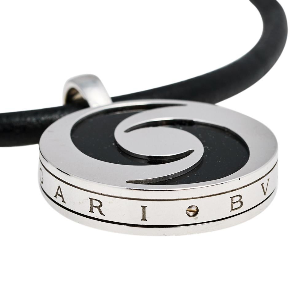 bvlgari stainless steel necklace