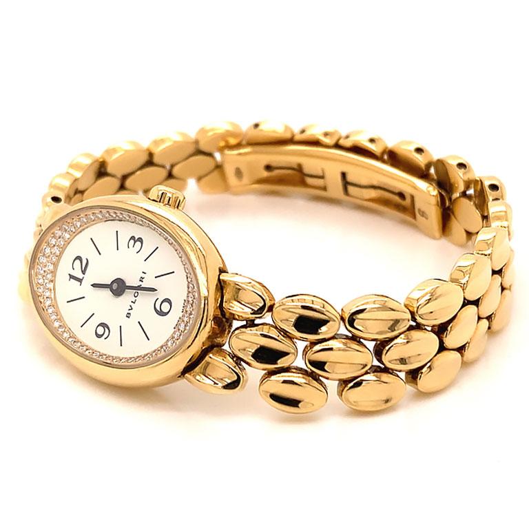 gold oval watch women's