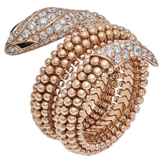 Bvlgari Pallini Serpenti Ring 358664 Rose Gold im Angebot