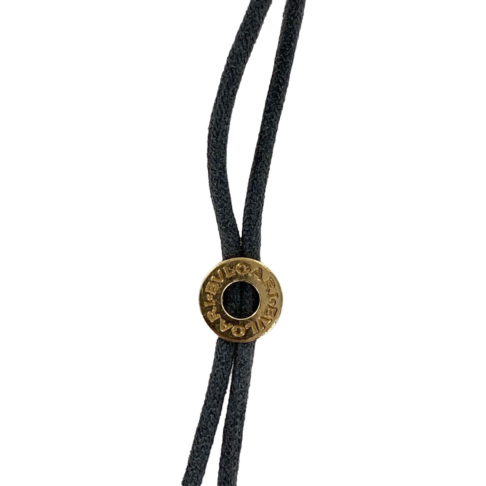 bvlgari necklace leather cord