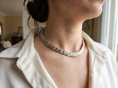 Bvlgari Parentesi 18K Gold Diamond Necklace 7 Station 1.50 Carats