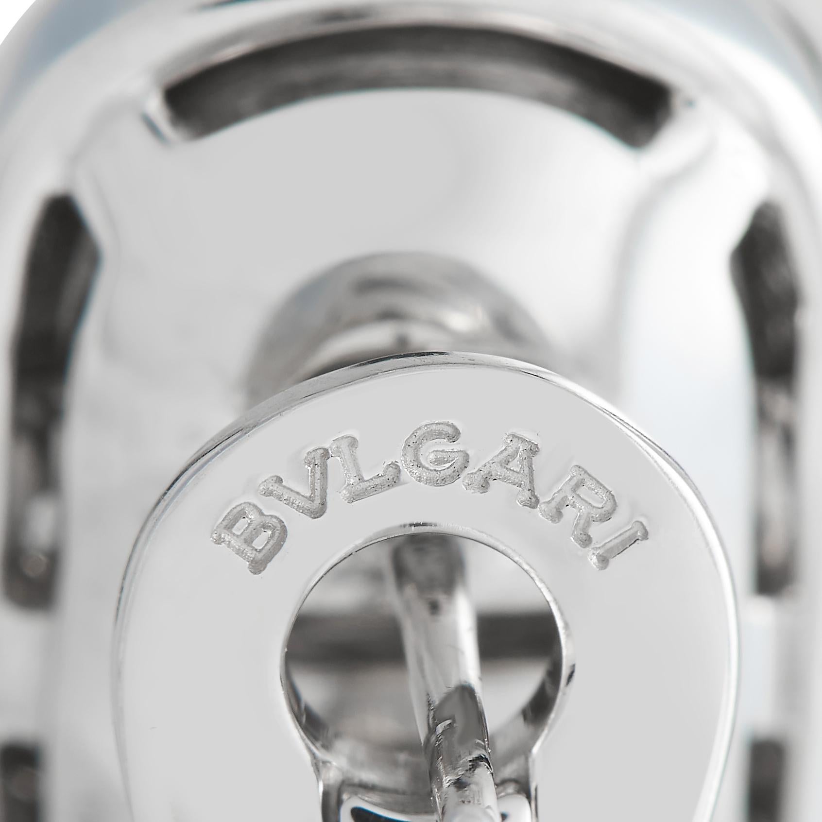Bvlgari Parentesi Ohrringe aus 18 Karat Weißgold mit 0,50 Karat Diamanten BV06-121323 (Rundschliff)
