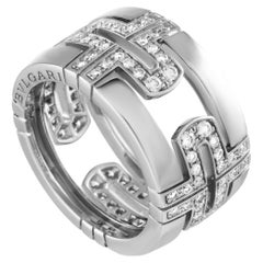 Bvlgari Parentesi 18K White Gold 0.56 Ct Diamond Ring