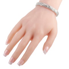 Bvlgari Parentesi 18 Karat White Gold 1.00 Carat Diamond Bracelet