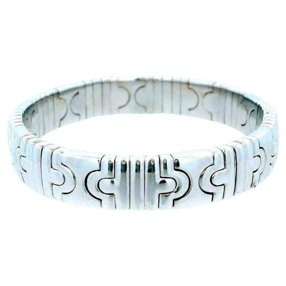 Bvlgari Parentesi 18K White Gold Bracelet