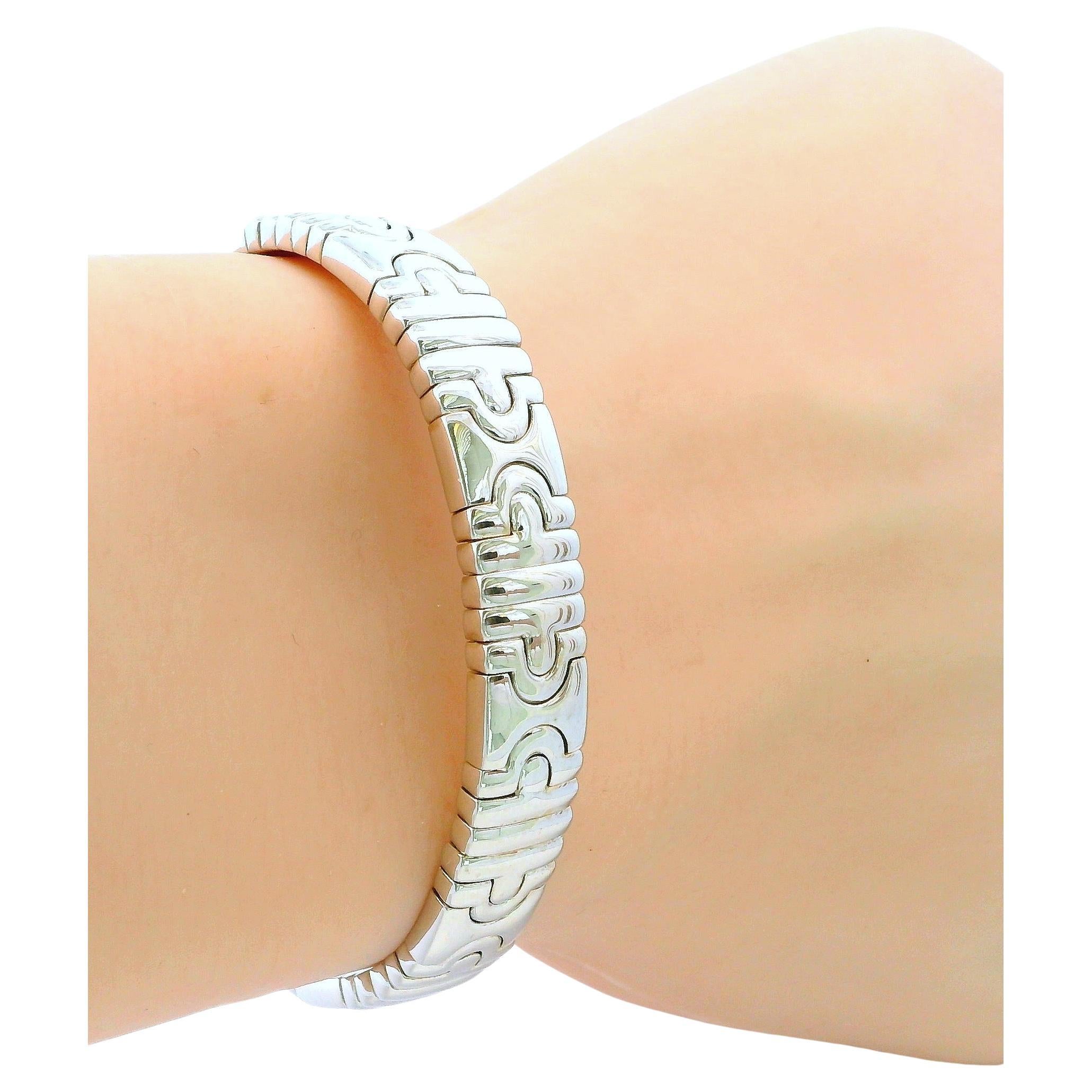 Bvlgari Parentesi Armband aus 18 Karat Weißgold