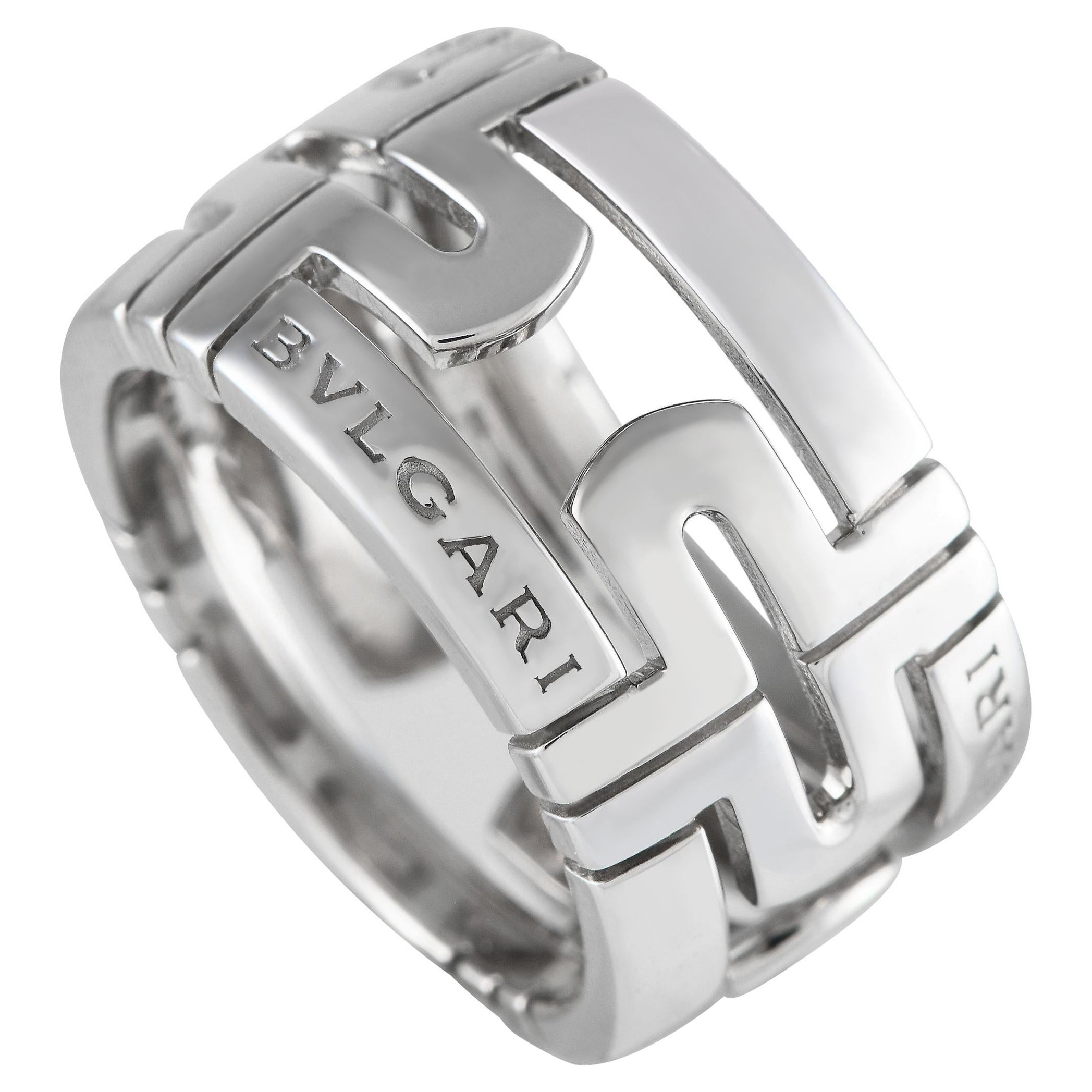 Bvlgari Parentesi 18K White Gold Ring