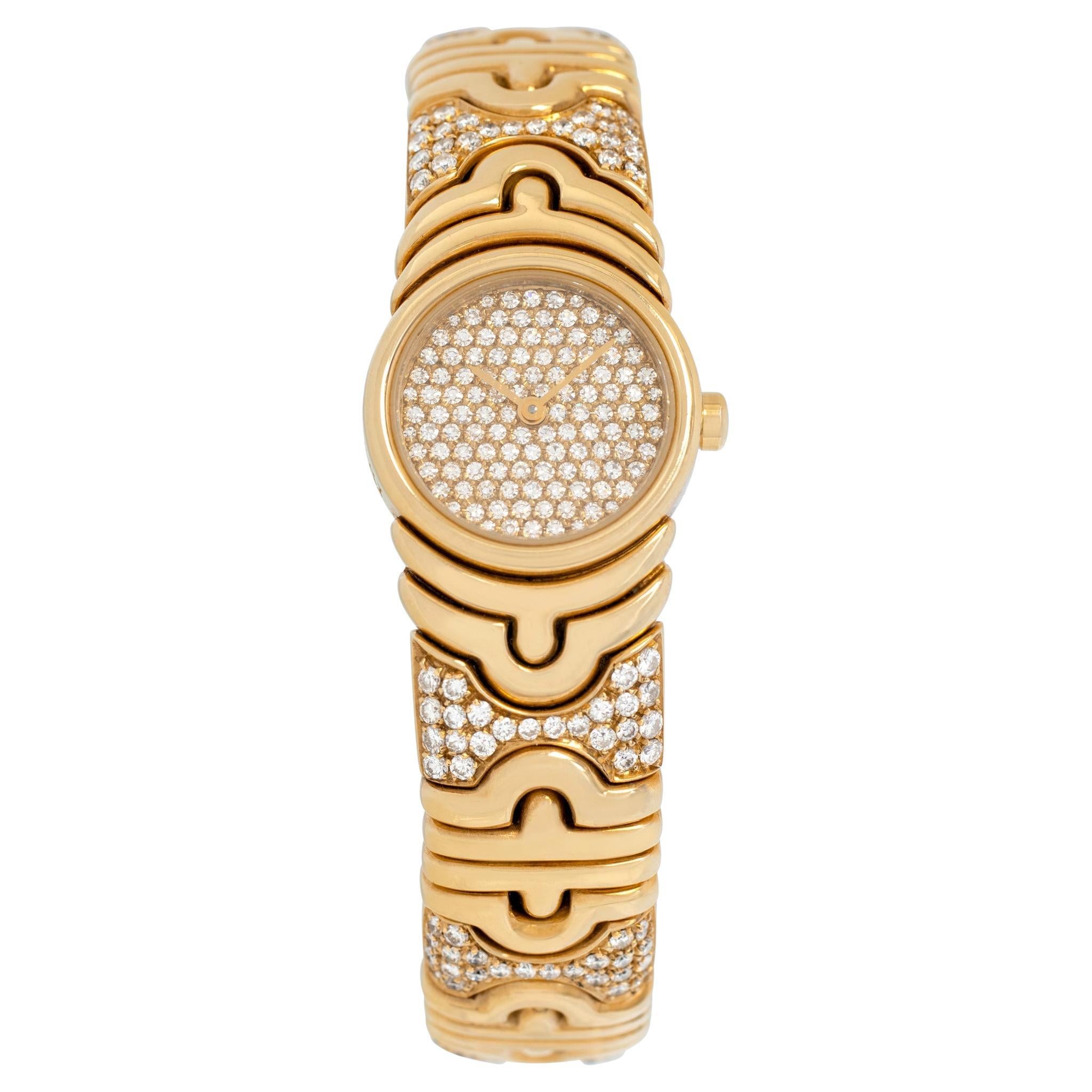 Bvlgari Parentesi 18k Yellow Gold Wristwatch Ref BJ 01