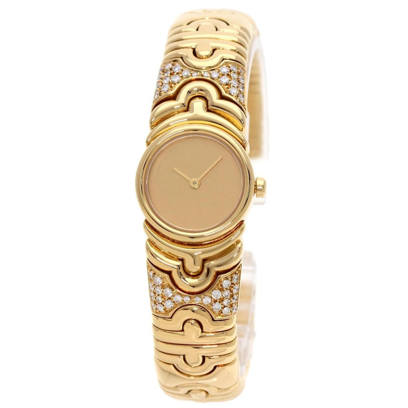 Bvlgari's Parentesi came out in 1982 as an entire series of jewelry, including a ring, a necklace, and a wristwatch. Bvlgari has been getting a lot of excitement from watch and jewelry collectors lately. Accompanied by a Bvlgari Box Artist: Bvlgari