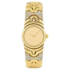 Bvlgari Parentesi BJ-01 Sterile Dial 18 Karat Yellow Gold Diamond Ladies Watch