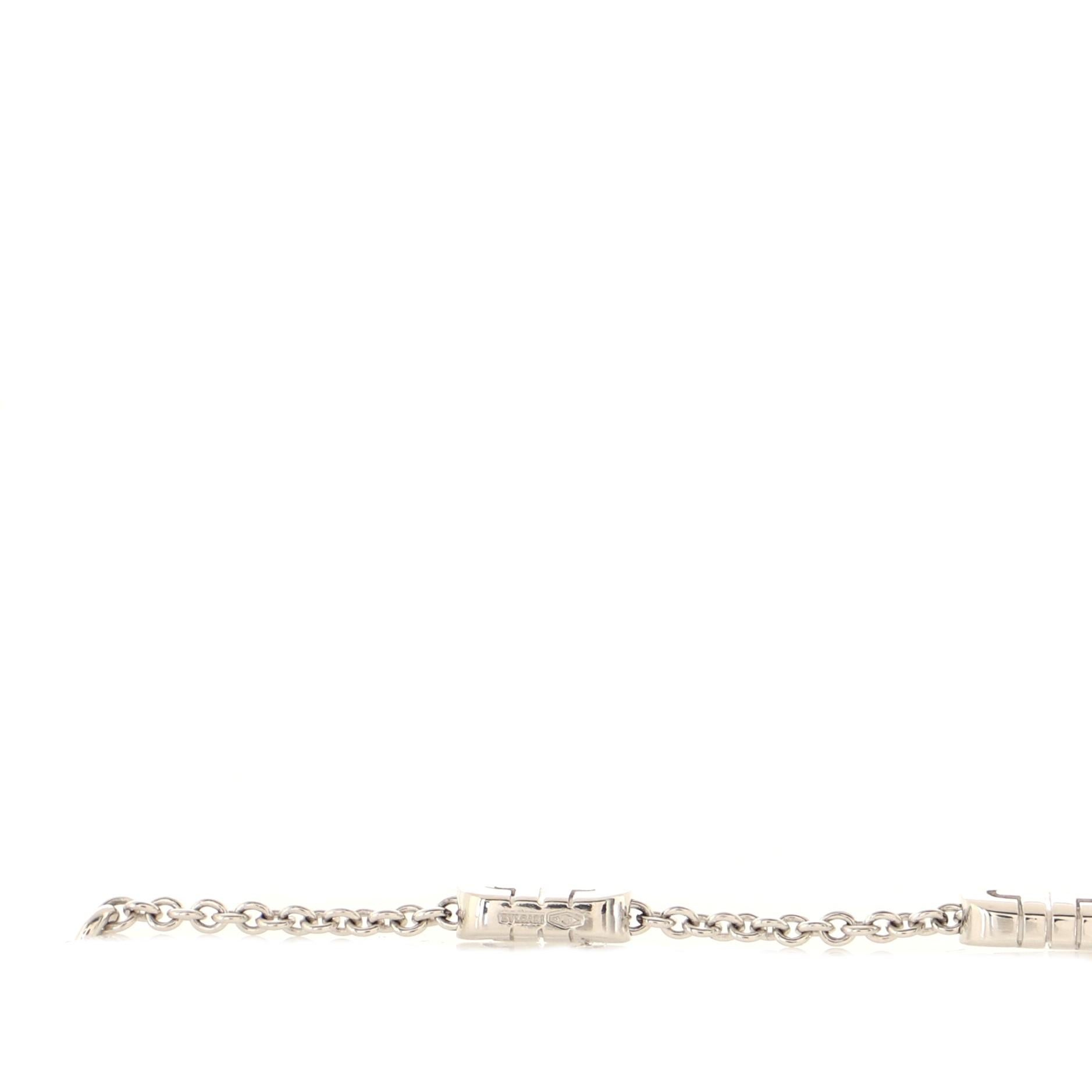 Bvlgari Parentesi Chain Link Bracelet 18k White Gold In Good Condition In New York, NY