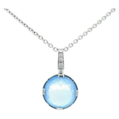 Collar Bvlgari Parentesi Cocktail Topacio Diamante Oro Blanco