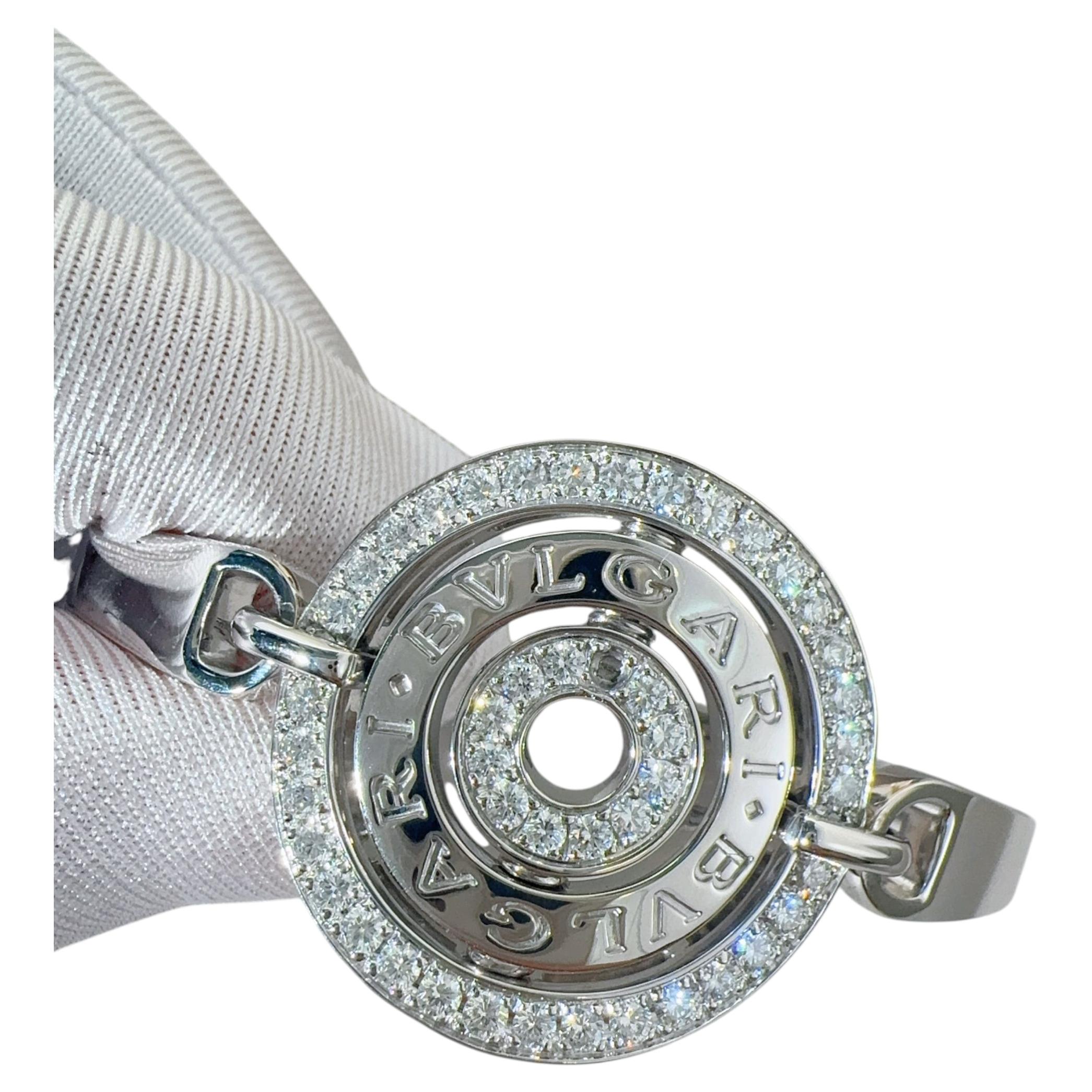 Bvlgari Parentesi Collection Bracciale in oro bianco 18 carati, misura 18
