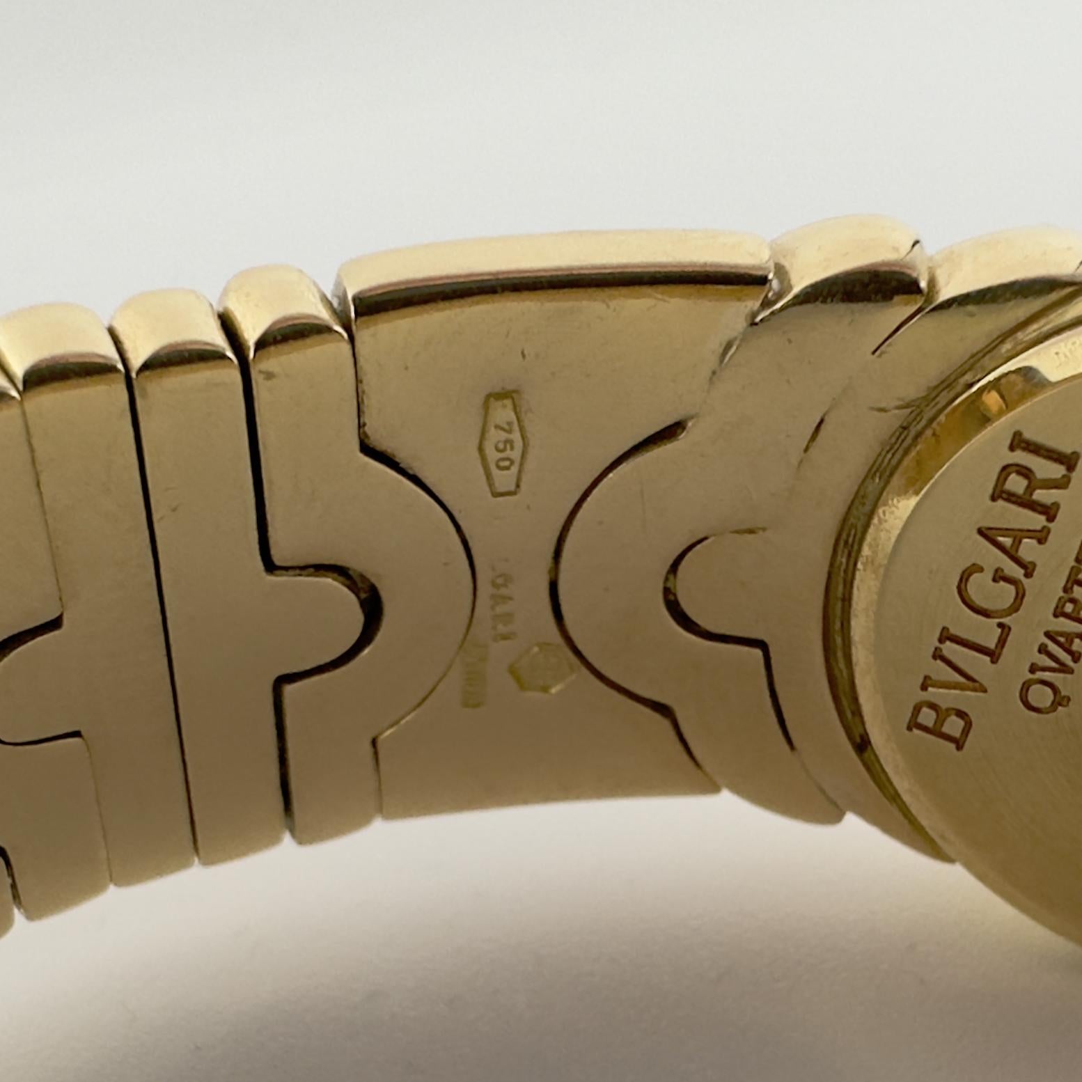 Classical Roman Bvlgari Parentesi Cuff Watch in 18 Karat Yellow Gold and 4.00 Carats Diamonds  For Sale