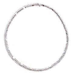 Bvlgari Parentesi Diamond 18 Karat White Gold Link Necklace