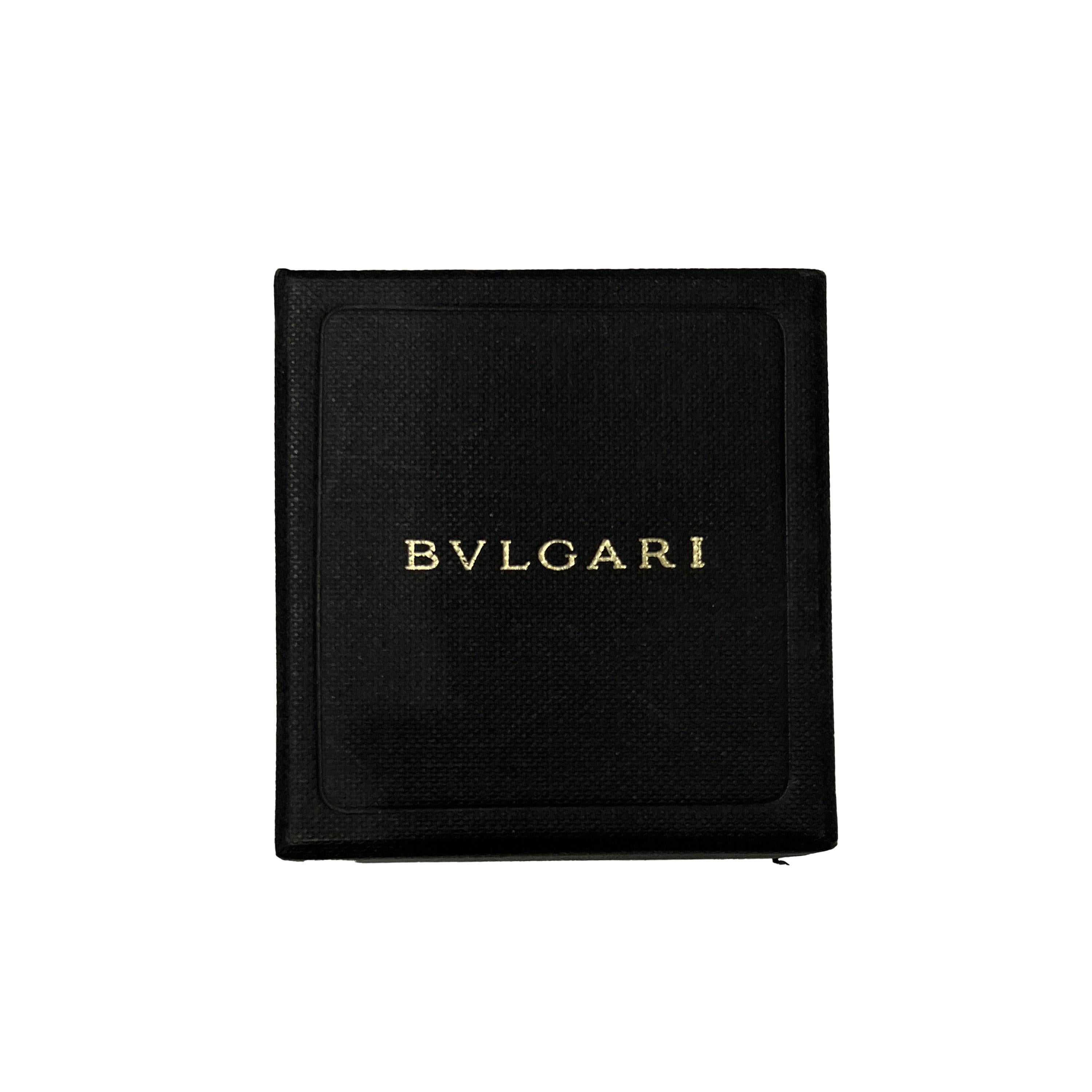 Femenino o masculino Anillo de diamantes Bvlgari Parentesi de oro blanco de 18 quilates 0,50 qt