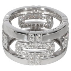 Anillo de diamantes Bvlgari Parentesi de oro blanco de 18 quilates 0,50 qt