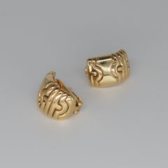 Bvlgari Parentesi Earrings in 18 Karat Yellow Gold
