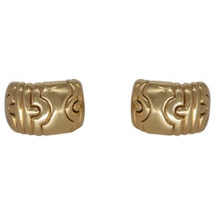 Bvlgari Parentesi Earrings in 18 Karat Yellow Gold