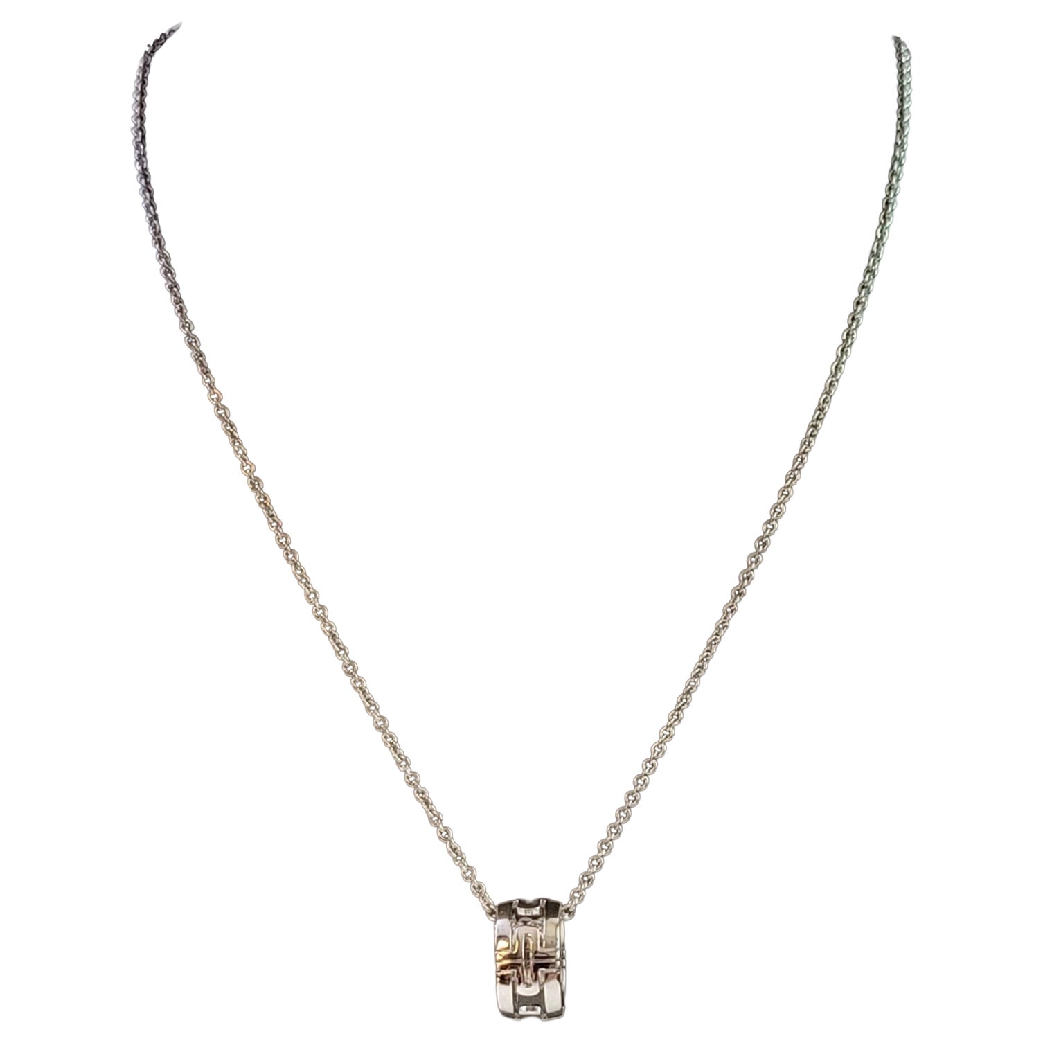 BVLGARI Collar Parentesi Oro Blanco 18K 750