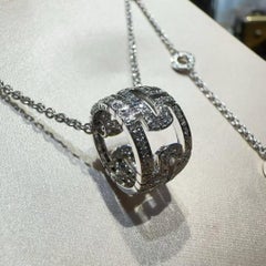 Bvlgari Parentesi Pendant Necklace 18k White Gold
