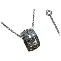 Bvlgari Parentesi Pendant Necklace 18k White Gold