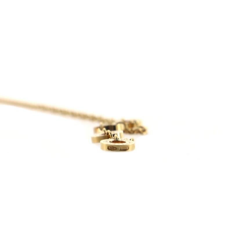Bvlgari Parentesi Pendant Necklace 18K Yellow Gold In Good Condition In New York, NY