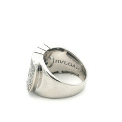 Bvlgari Parentesi Revolution Ring aus 18 Karat Weißgold mit Diamanten (insgesamt 1,10 Karat)