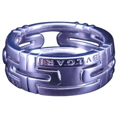 Bvlgari Parentesi Ring in 18K Weißgold Größe 7,5