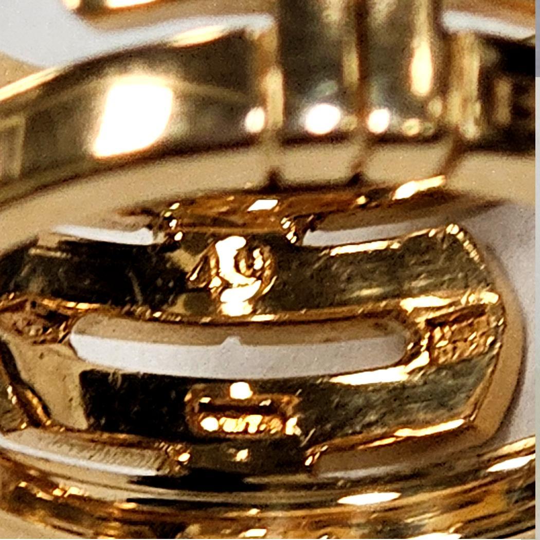 Bvlgari Parentesi Ring in 18k Yellow Gold, 11mm Band, Size 4.5, 9.8g In condizioni ottime in vendita a North Miami, FL