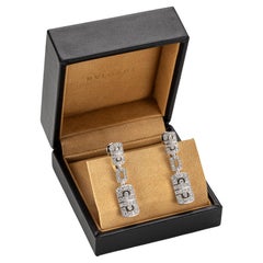 BVLGARI Parentesi White Gold and Diamond Earrings with Certificate