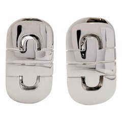 Bvlgari 'Parentesi' White Gold Earrings