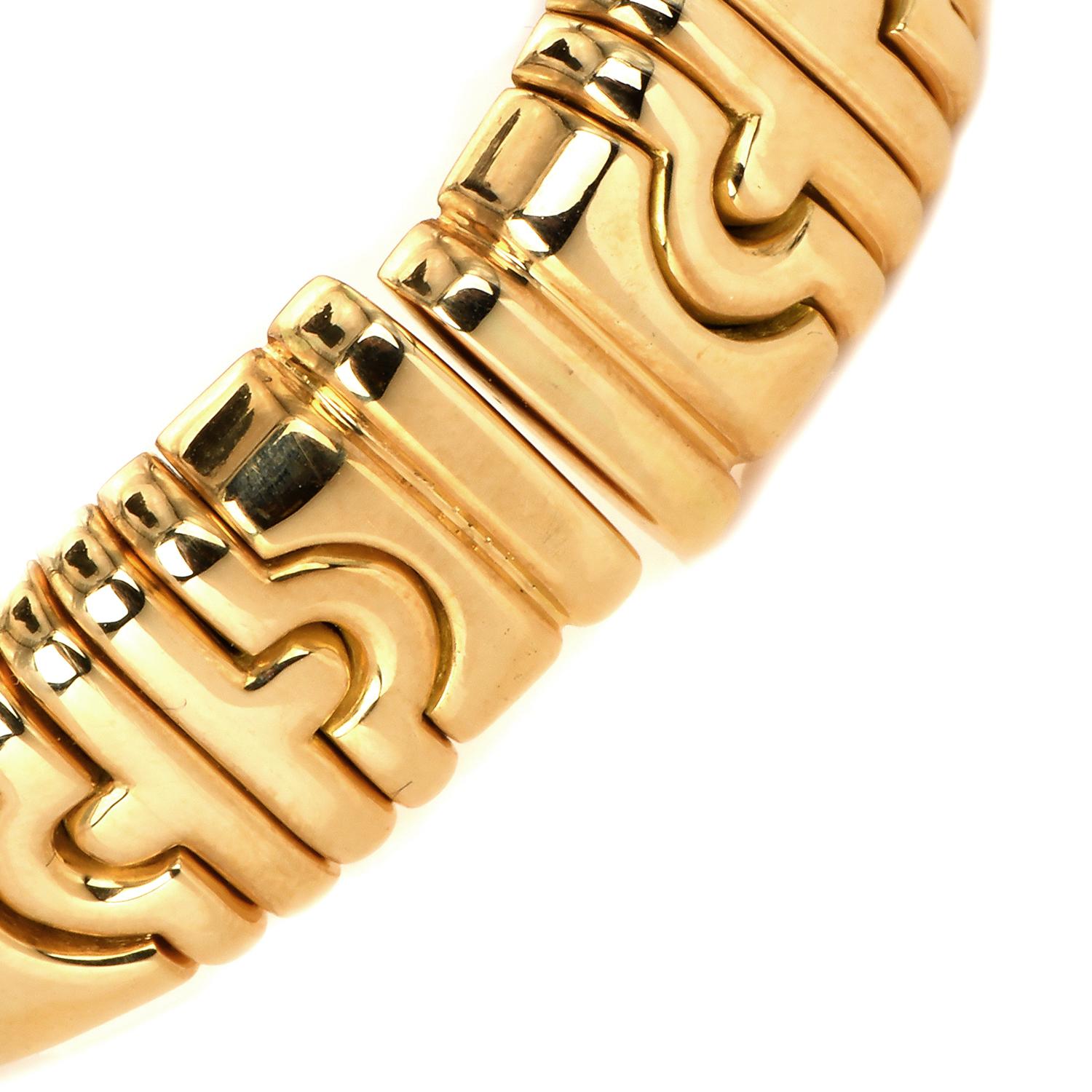 Bvlgari - Parenthèse - Bracelet manchette en or 18k Pour femmes en vente