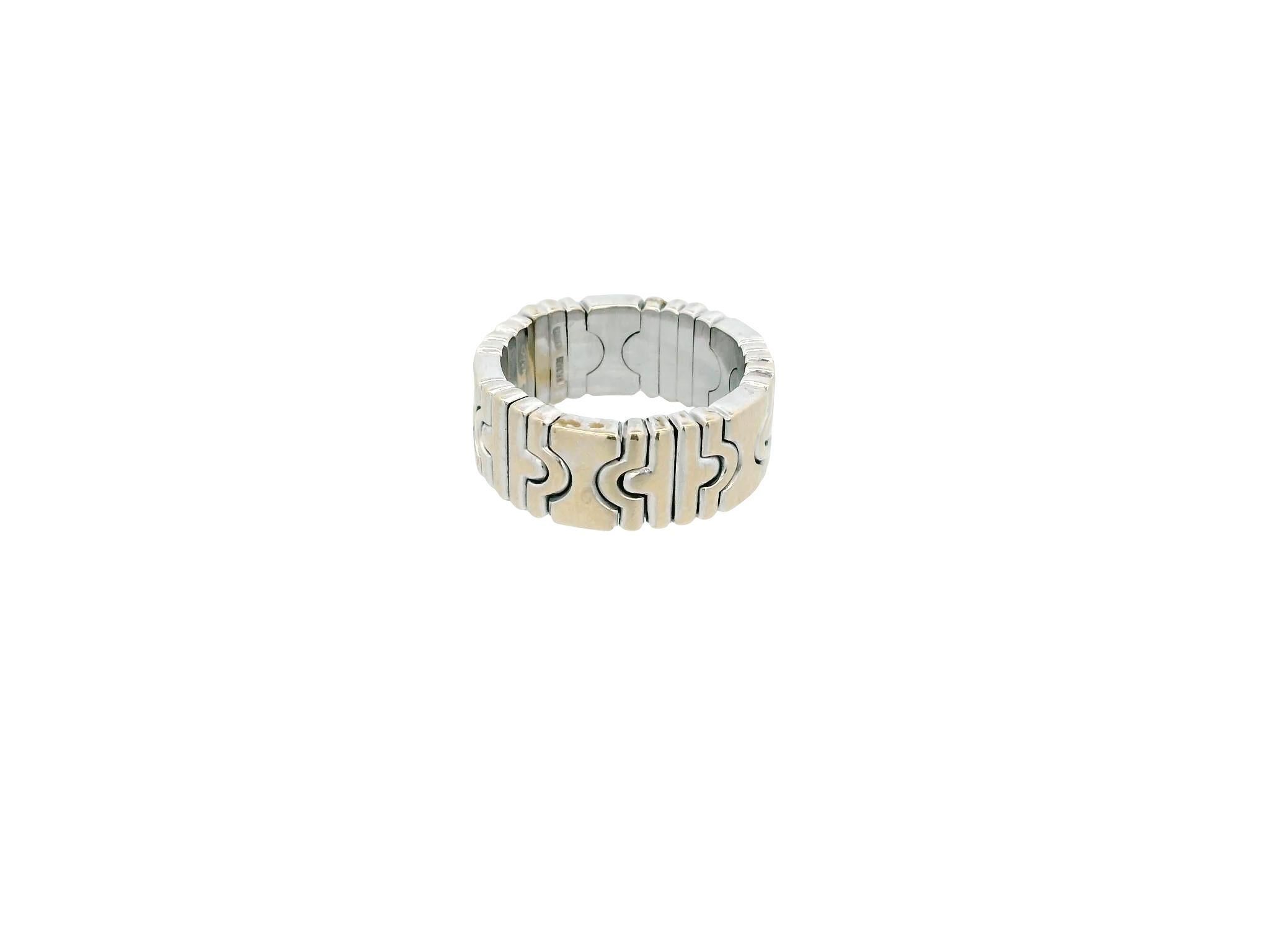 Contemporaneo Anello Bvlgari Parenthesis in oro bianco 18K in vendita