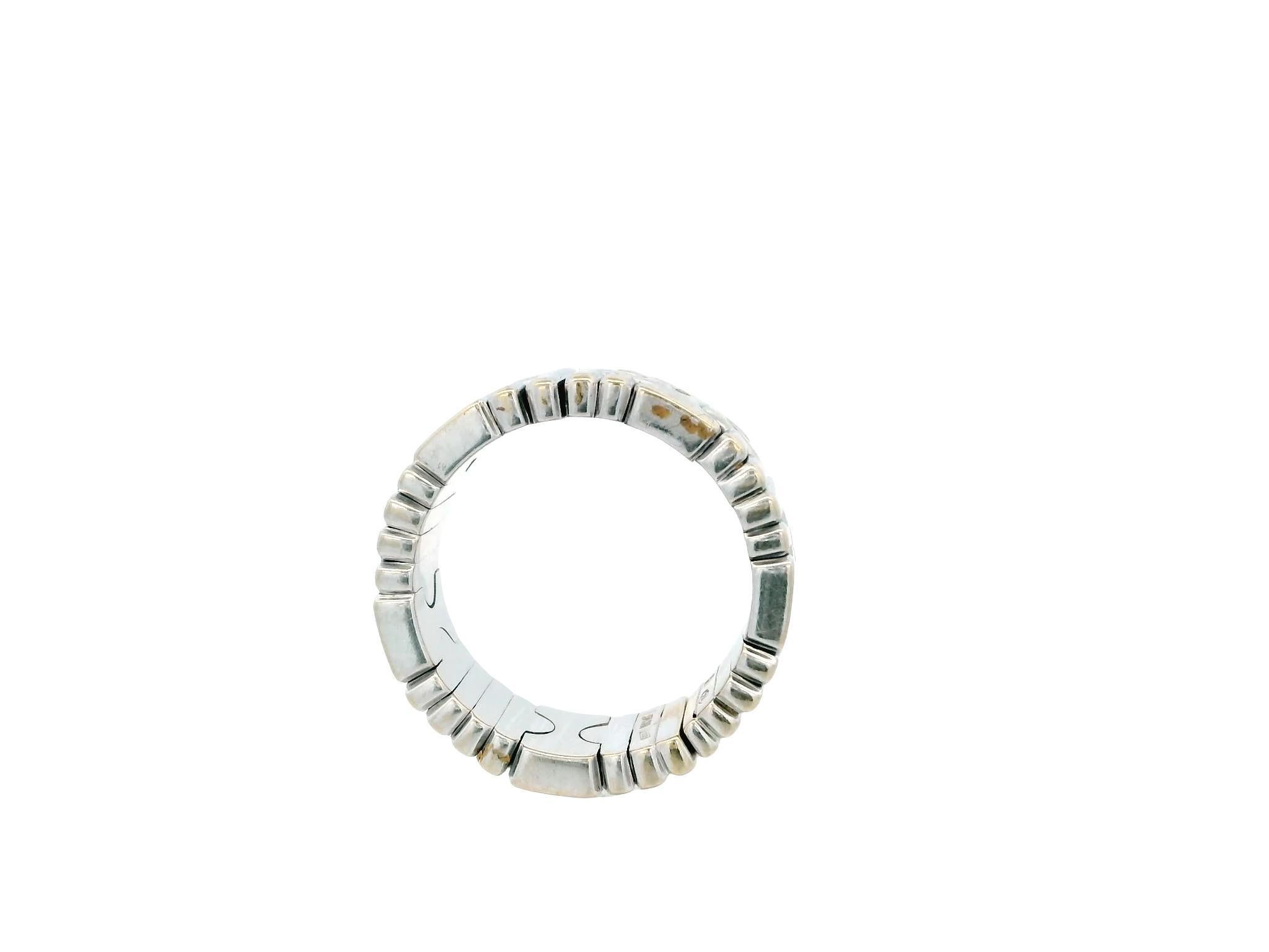Anello Bvlgari Parenthesis in oro bianco 18K In condizioni buone in vendita a Great Neck Plaza, NY