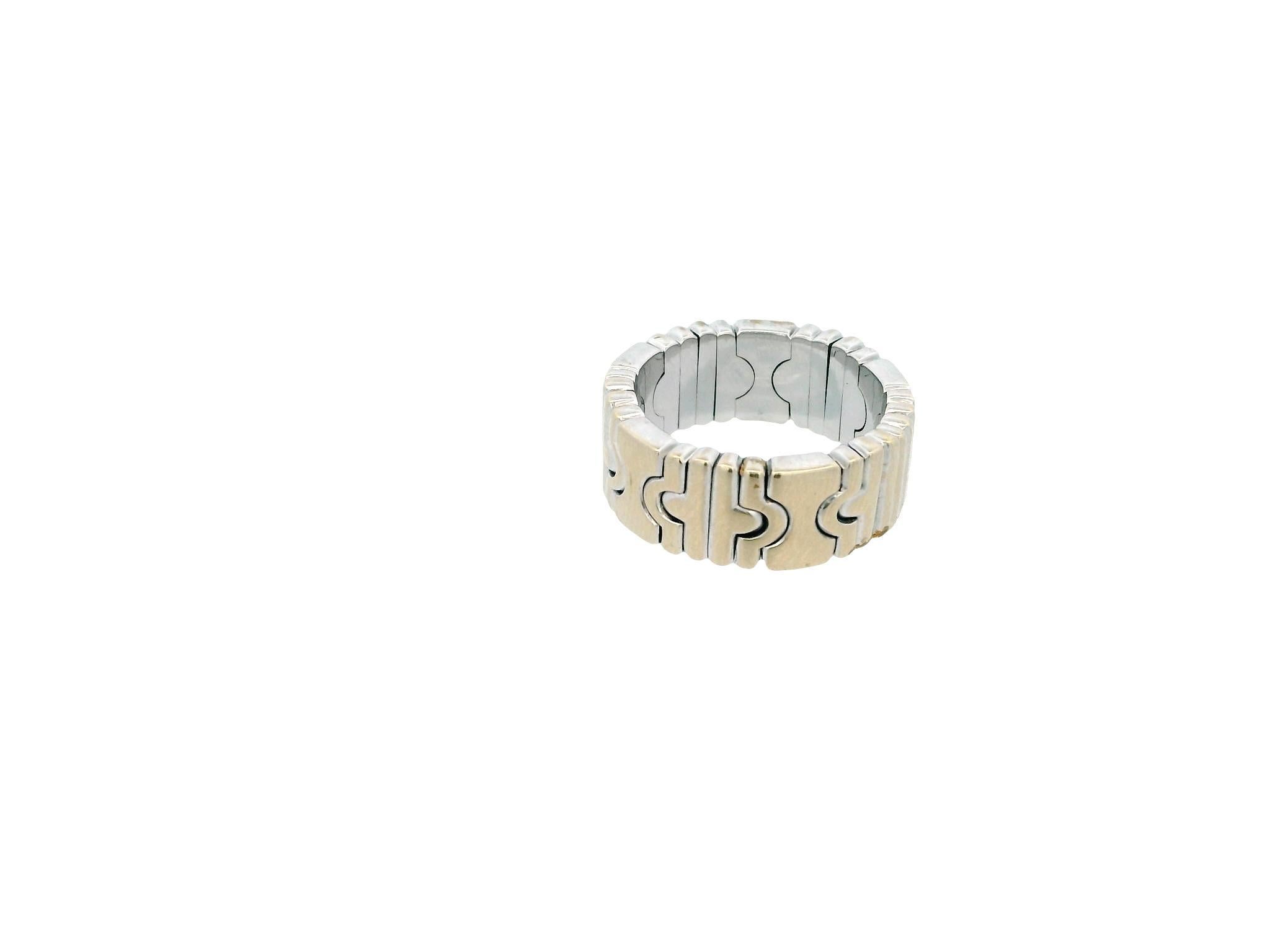 da uomo o donna Anello Bvlgari Parenthesis in oro bianco 18K in vendita