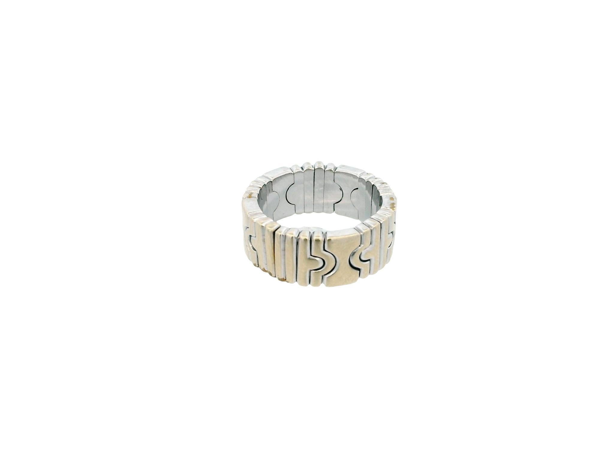Anello Bvlgari Parenthesis in oro bianco 18K in vendita 1