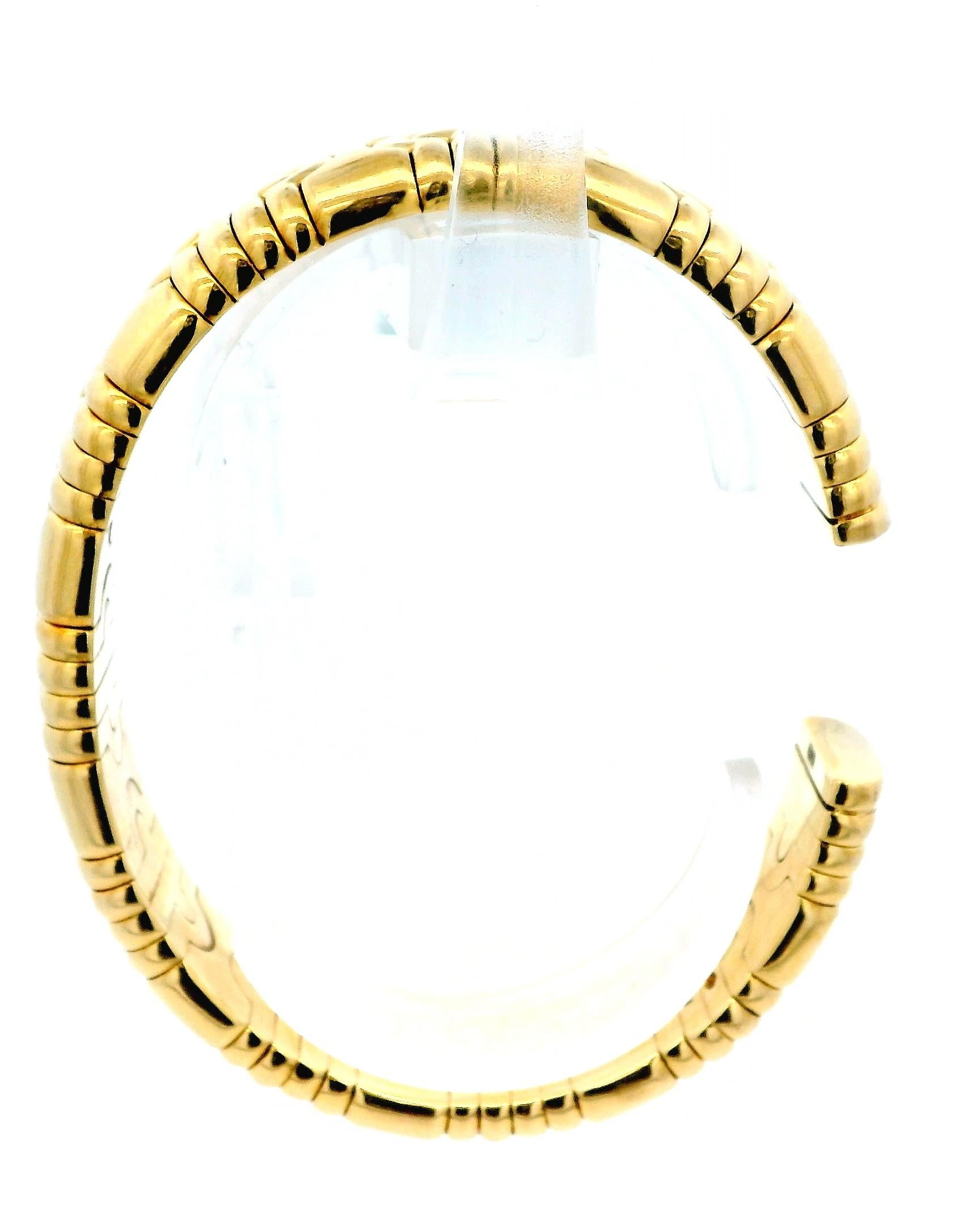 Manchette Bvlgari Parenthesis en or jaune 18k en vente 6