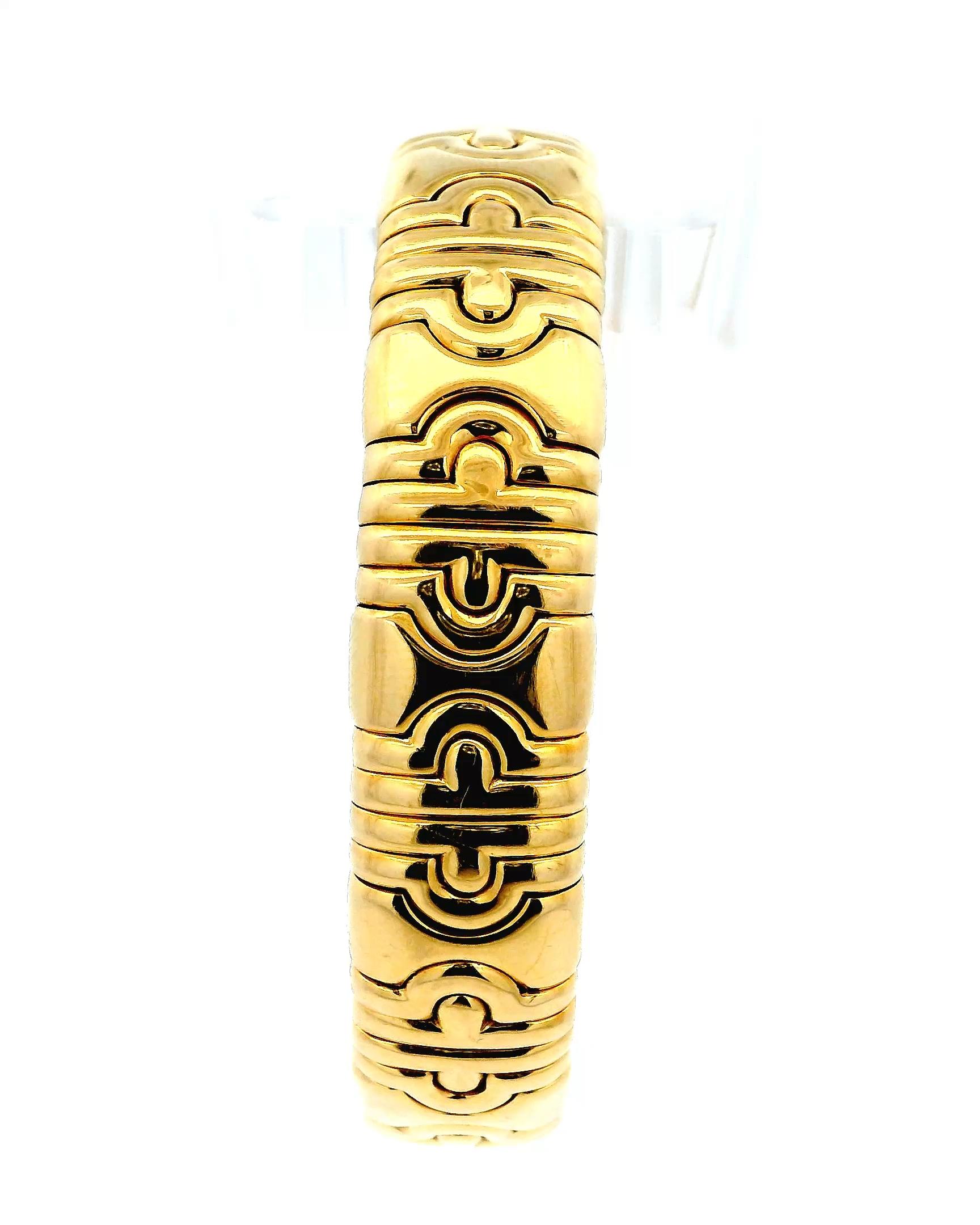 Manchette Bvlgari Parenthesis en or jaune 18k en vente 7
